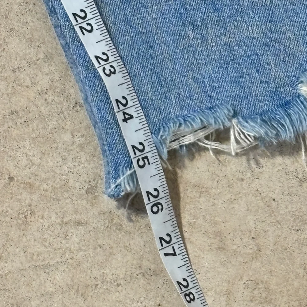 We The Free Maggie Mid-Rise Straight-Leg Blue Jeans Women’s Size 26 Button Fly
